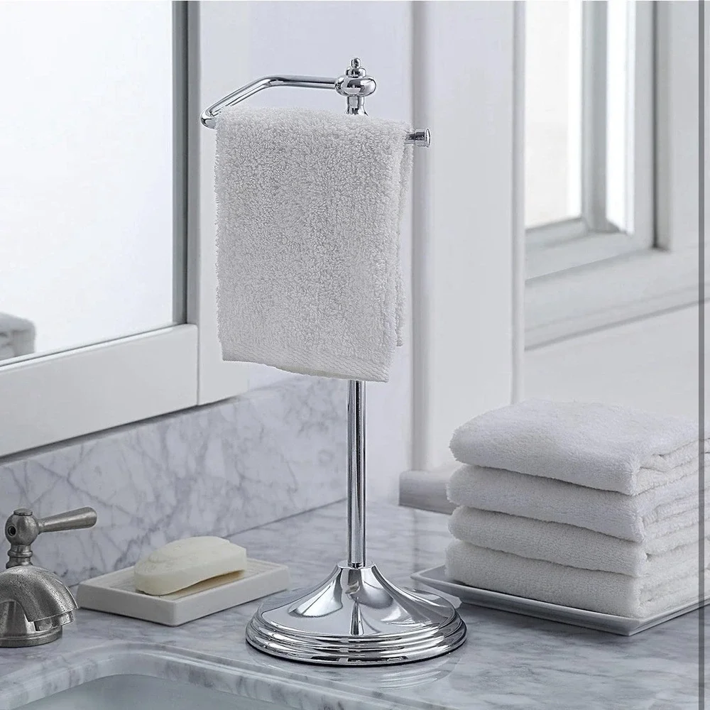 SunnyPoint Heavy Weight Classic Decorative‎ Metal Fingertip Towel Chrome
